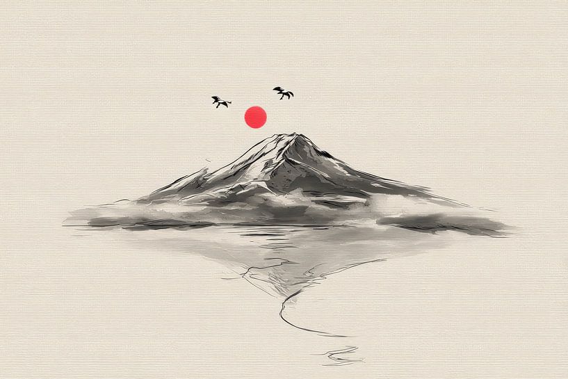 japanese painterly art minimalism by Egon Zitter