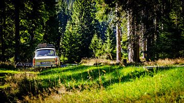 Trabant 601 in het Boheemse Woud van Johnny Flash