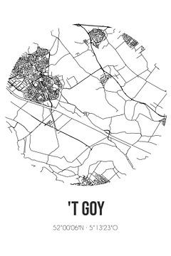 't Goy (Utrecht) | Landkaart | Zwart-wit van Rezona