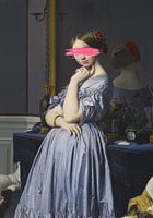 Woman in Blue Dress