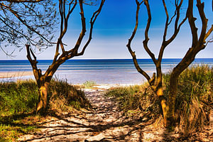 Toegang tot het strand