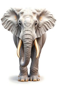 ELEFANT: Premium Porträt Fine Art Wandbild
