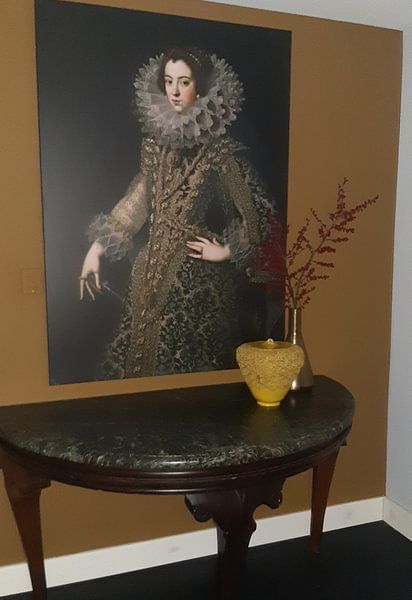 Customer photo: Queen Elizabeth of Bourbon, on canvas
