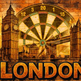 The dartboard in London looks like a sunrise. by Segaspics