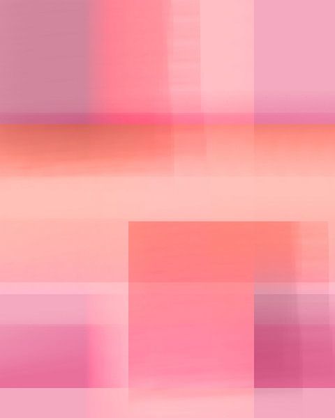 Abstract color blocks in bright pastels. Pink and purple. by Dina Dankers