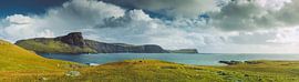 Panorama Cliffs in Scotland. Isle of Skye Idyll and Tranquillity