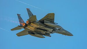 Start der F-15E Strike Eagle der US-Luftwaffe.