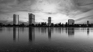 Bonn Skyline Panorama (Schwarzweiss)