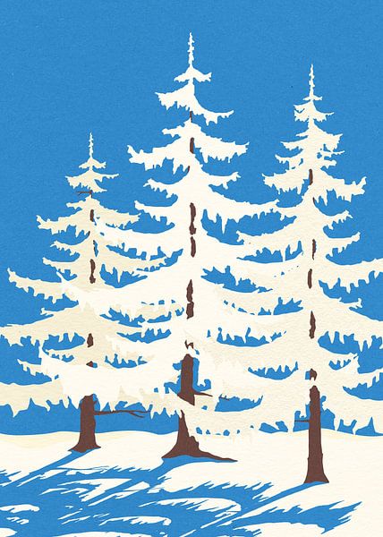 Harz Winter Trees by Rosi Feist