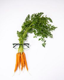 Un bouquet de carottes avec des lunettes sur Lucyna Smulders Photography