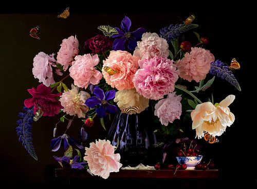 Stilleben 'Rhapsodie in Rosa