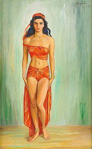 Nils Dardel - Cissi Olsson als Anitra in Peer Gynt (1936)