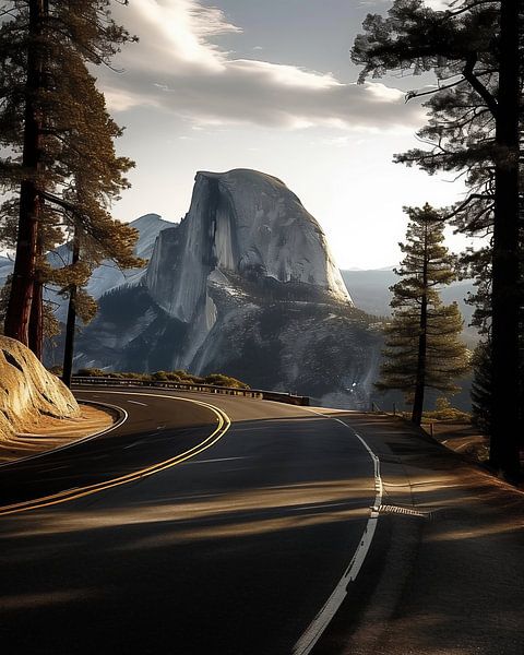 Half Dome aus Glacier von fernlichtsicht
