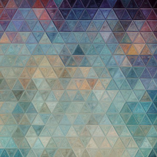 Mosaik blaue helle Pastelltöne #mosaic von JBJart Justyna Jaszke