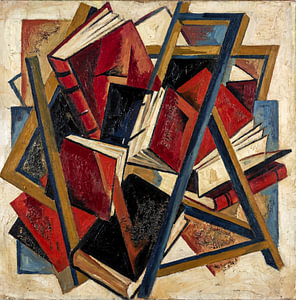Étude cubo-futuriste « Books in Motion
