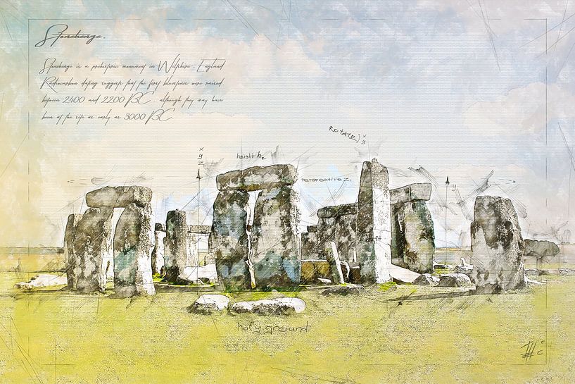 Stonehenge, Engeland van Theodor Decker
