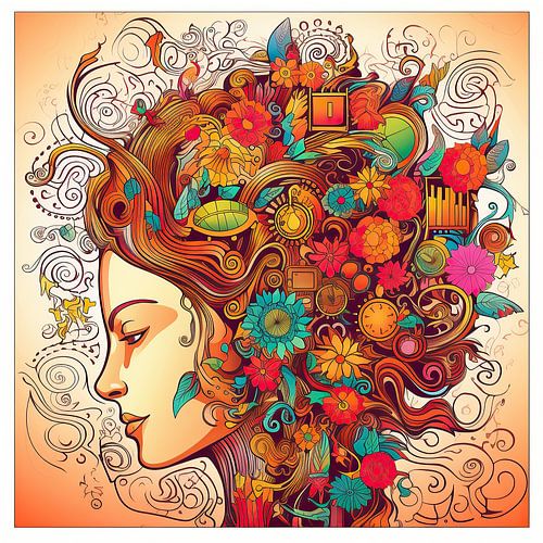 Malerei Die Muse der Erfindung