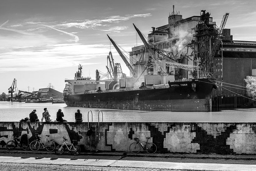 Fotografie Hamburg - Architektur - Schiff im Hamburger Hafen von Ingo Boelter