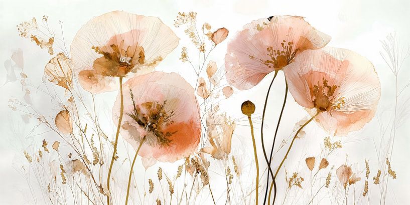 Delicate poppies in the light no. 5 by Studio BB