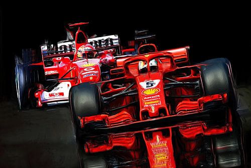 Vettel - Schumacher - Schumacher - Vettel von DeVerviersBelgium