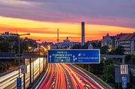Berlin - city highway and radio tower by Frank Herrmann thumbnail