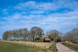 Landschap aan de rand van het Amstelmeer in Noord Holland sur Harrie Muis
