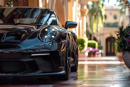 A black Porsche 911 GT3