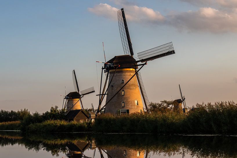 Molens bij Kinderdijk van Bert van Wijk