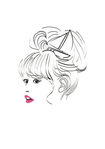 Affiche voilier - femme de marin - fille