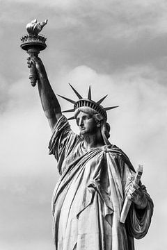 Detail van het vrijheidsbeeld in New York van Thea.Photo