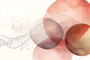 Organische Cirkels in Roze