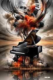 surrealistisch droomlandschap / surreal dreamscape van Gelissen Artworks