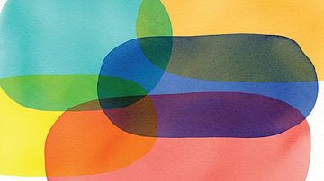 Translucent Layers: Modern Minimalist Overlapping Shapes by Syapaat syapaat