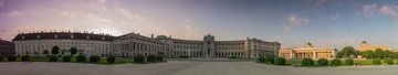 panorama hofburg en bibliotheek wenen met zonsopkomst van Bart Berendsen