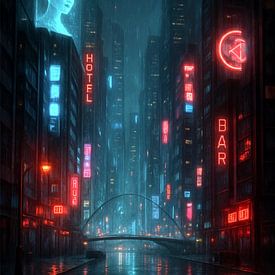 Cyber City Nights - The silent future of a shining metropolis by Eric Nagel
