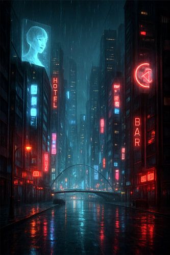 Cyber City Nights – Die stille Zukunft einer leuchtenden Metropole von Eric Nagel