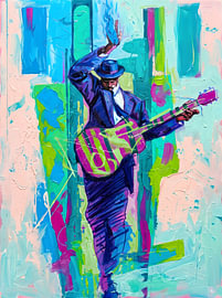 Vibrant Blues Musician sur HUGO
