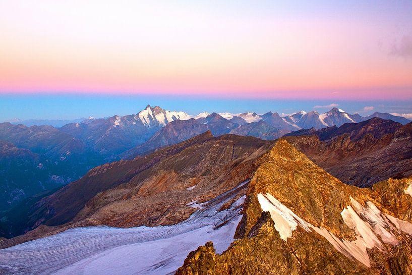 The high mountains at the blue hour by Christa Kramer