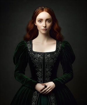 Dutch Noble Girl in Green