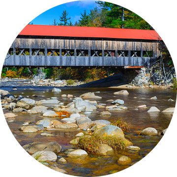 Albany Covered Bridge, New Hampshire van Henk Meijer Photography