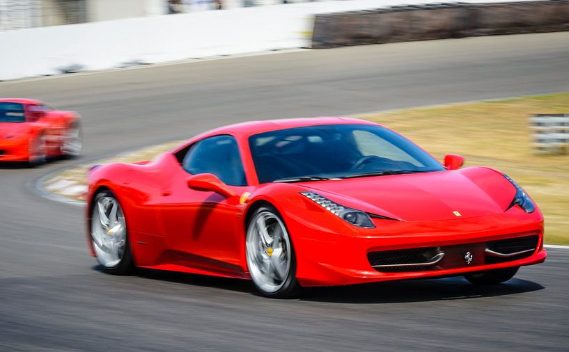 Ferrari 458 Italia fährt schnell von Sjoerd van der Wal Fotografie