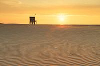 Oranger Sonnenuntergang auf Terschelling