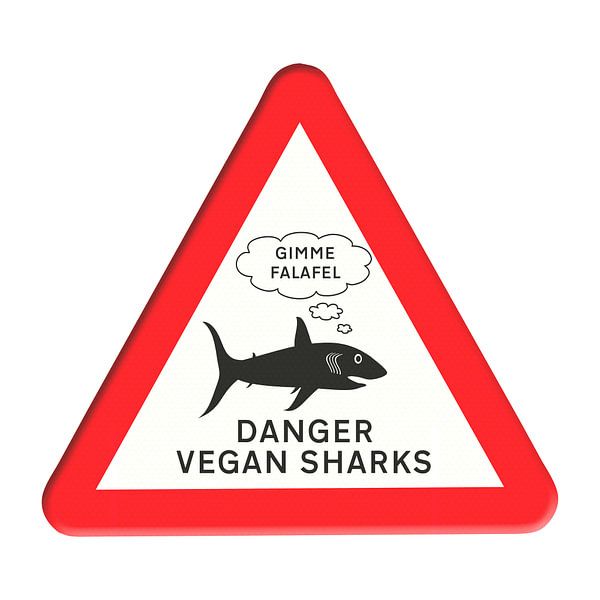 Warnzeichen - Vegane Haie von Grüntyers .