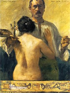 Lovis Corinth, Selbstbildnis mit Modell, 1903