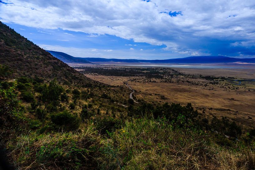Ngorongoro krater in Tanzania van René Holtslag
