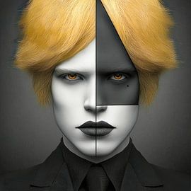 Masked identity by Klaus Tesching - Art-AI