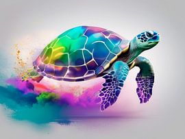 Neon Meeresschildkröte von Rizal Azhari