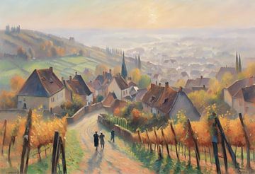 Vineyards in Alsace by Kees van den Burg