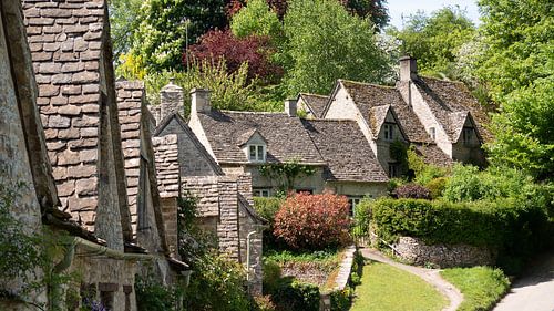 Maisons d'Arlington Row dans le village de Bibury, Angleterre
