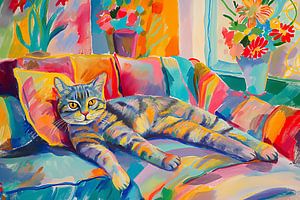 Faule Katze